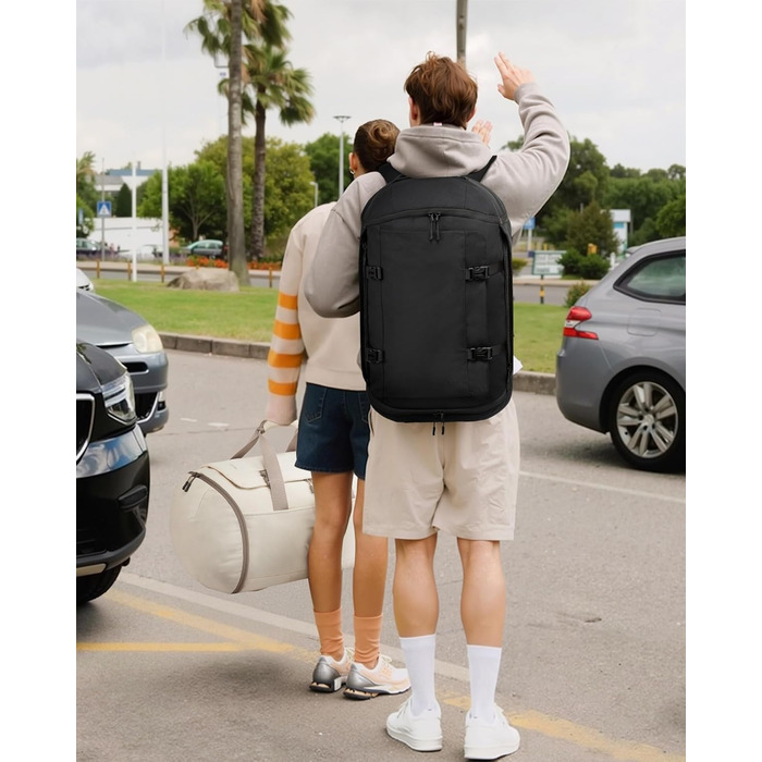 Спортивна сумка LOVEVOOK для чоловіків з відділенням для взуття, 65L, 52x45x28 см, Duffel Bag, для подорожей та спортзалу