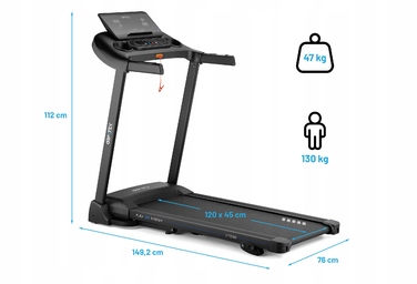 Електрична бігова доріжка Gymtek XT580 (до 130 кг)