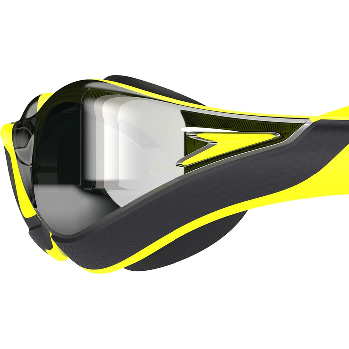 Окуляри для плавання Speedo Fastskin Pure Focus | Змагальні окуляри | Антизапітніння | Водонепроникні, Жовтий/Кобальт/Смарагдовий, Універсальний розмір