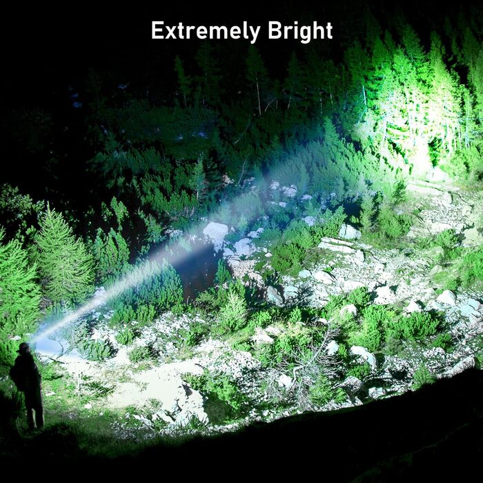 LED налобний ліхтар Blukar: перезарядна, надяскрава 2000L, регулювання яскравості, 5 режимів, датчик, червоне світло, водонепроникний, для кемпінгу, риболовлі та іншого. Чорний