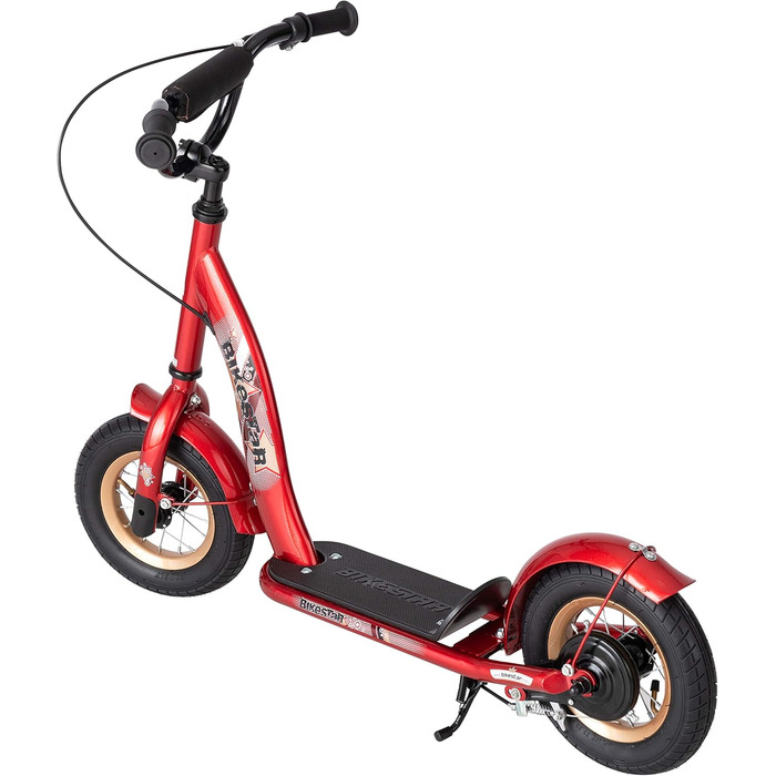 Дитячий самокат STAR SCOOTER з надувними колесами 10 дюймів для хлопчиків і дівчаток від 4 років, класичний трюковий самокат