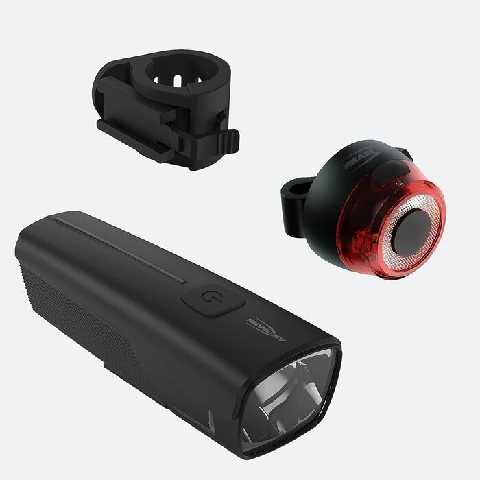 Набір велосипедних світлодіодів ANSMANN - безпечне освітлення, акумуляторний, вологостійкий, 50 Lux