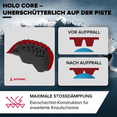 Шолом Atomic Revent Lite для гірськолижного спорту та сноубордингу, чорний, 59-63