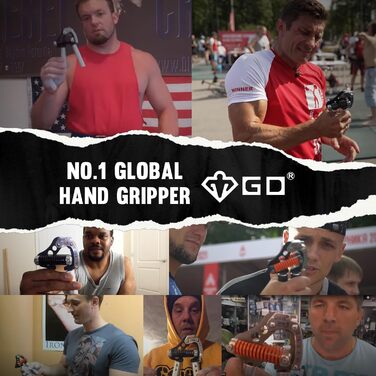 Регульований еспандер GD Iron Grip IG 80 Light для кисті та передпліччя, 25–80 кг, для силових тренувань