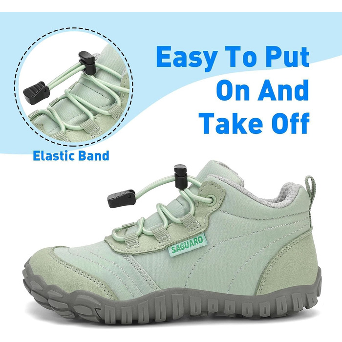 Дитячі босоніжки Saguaro: дихаючі, антиковзні трекінгові черевики, легкі мінімалістичні кросівки, розмір 26-36