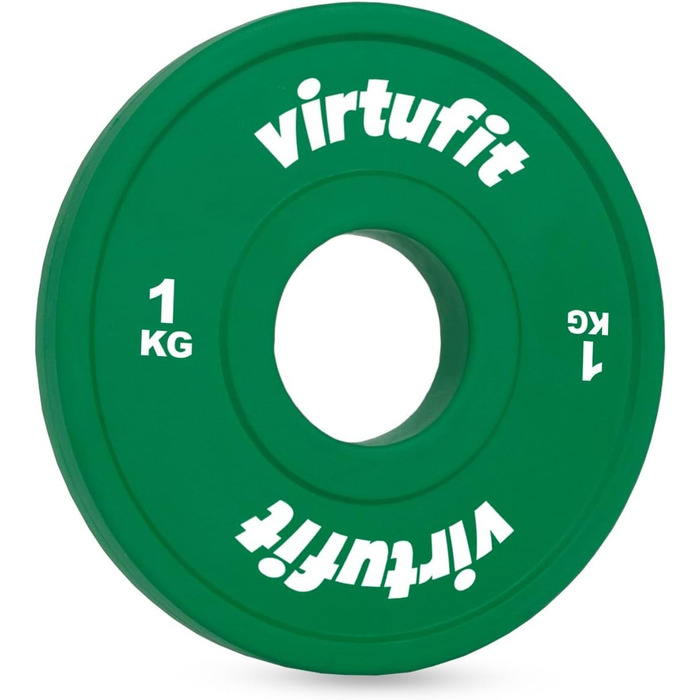 Олімпійський фракційний диск VirtuFit 1 кг, зелений, для штанги та гантелей