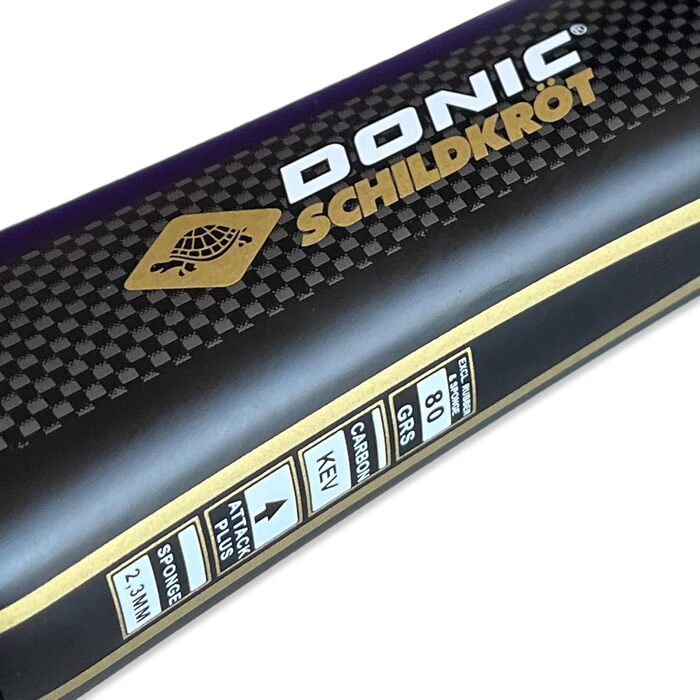Настільна ракетка Donic-Schildkröt CarboTec 7000, 100% карбон, з чохлом, цільна конструкція, чорна