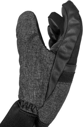 Герметичні гірськолижні рукавички Reusch Gore-TEX унісекс Softshell, чорно-сірі, розмір 7.5