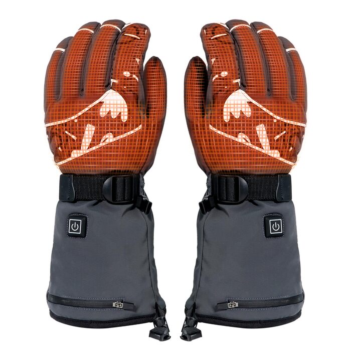 Нагріваючі рукавички Minthouz W13 з акумулятором 5V 5000mAh для чоловіків та жінок, сенсорний екран, водонепроникність, для активного відпочинку
