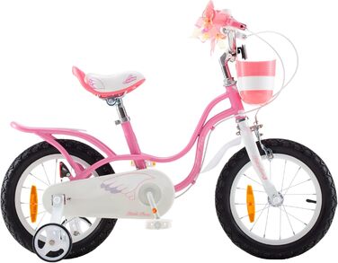 Дитячий велосипед Royal Baby Little Swan з додатковими колесами для дівчаток, 12, 14, 16, 18 дюймів, від 3 до 10 років