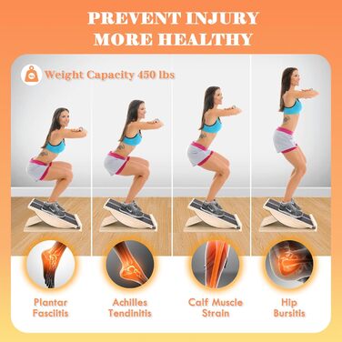 Дошка для тренувань 2-в-1: нахил та баланс, фітнес-обладнання, тренажер для пресу, антиковзаюча поверхня