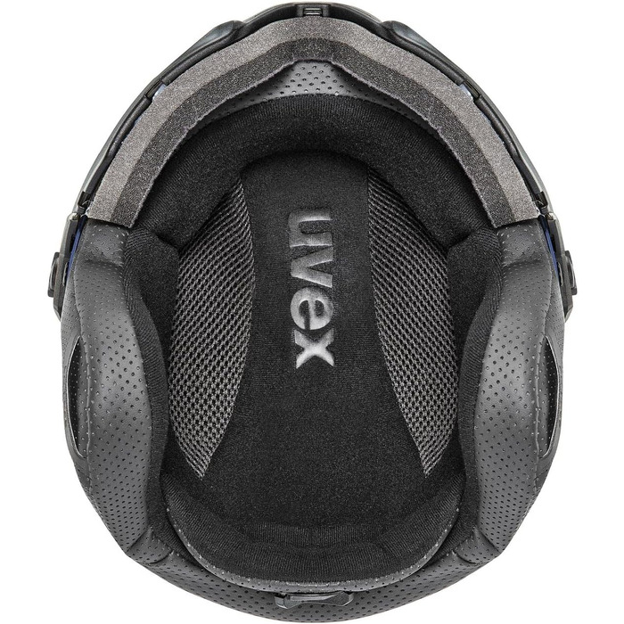 Гірськолижний шолом з візором uvex Instinct, унісекс, темно-синій, 56-58 см