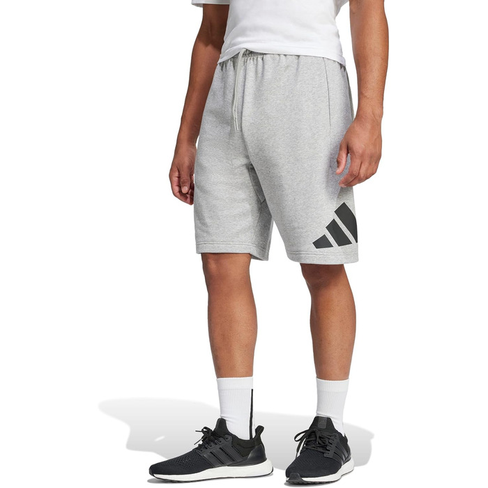 Чоловічі спортивні шорти adidas Performance Essentials Big Logo (розмір M, колір Medium Grey Heather/Black)