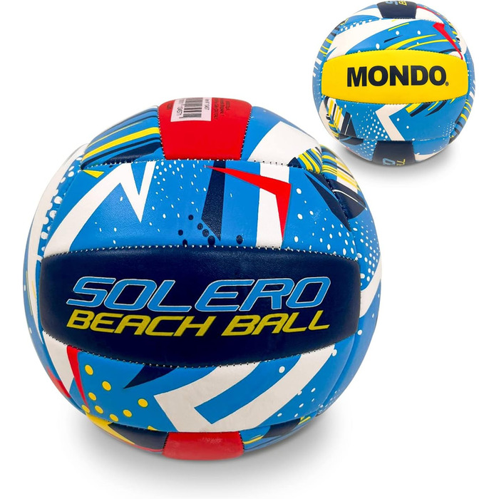М'яч для волейболу Mondo Toys Solero, розмір 5, з ПВХ, Soft Touch, для пляжного волейболу
