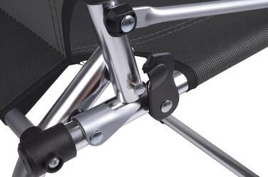 Крісло для кемпінгу Bo-Camp Copa Rio Comfort: чорне, розкладне, для відпочинку та риболовлі