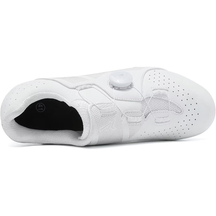 Шкарпетки для шосейного велосипеда для чоловіків – легкі, дихаючі, сумісні зі штифтами для тривалих поїздок та комфорту на весь день (48.5 EU, Білий)