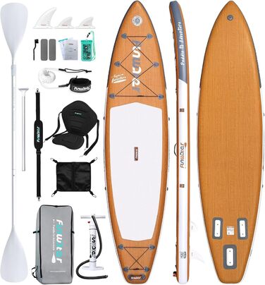 Надувна SUP-дошка FunWater 350 см з сидінням, веслом 2-в-1 та насосом