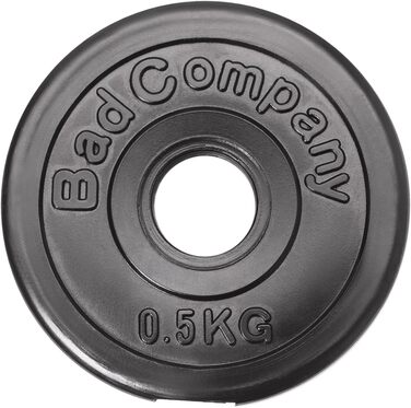 Набір пластикових млинців Bad Company 30/31 мм для штанги і гантелей, 1-30 кг (парами) або комплект 3-90 кг, 4 x 2,5 кг, 4 x 5 кг