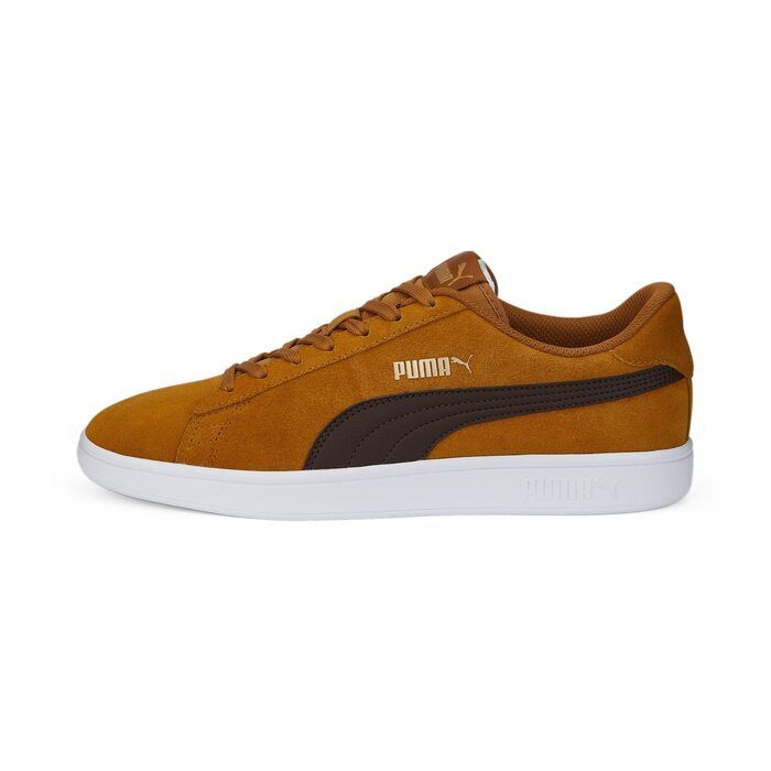 Кросівки PUMA Smash V2 унісекс (Desert Tan Dark Chocolate Puma Team Gold), 36 EU