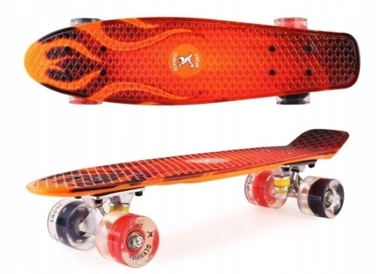 Пенні-борд Aurora з LED-колесами, 56x15 см, підшипники ABEC-7