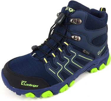 Дитячі черевики Kastinger Farrer Hi II для хлопчиків, синій, блакитний, лаймовий, 32 EU, для повсякденного носіння