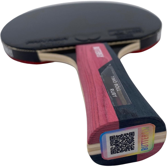 Тенісна ракетка Butterfly Timo Boll Black/Ruby Red для настільного тенісу, рубіново-червона