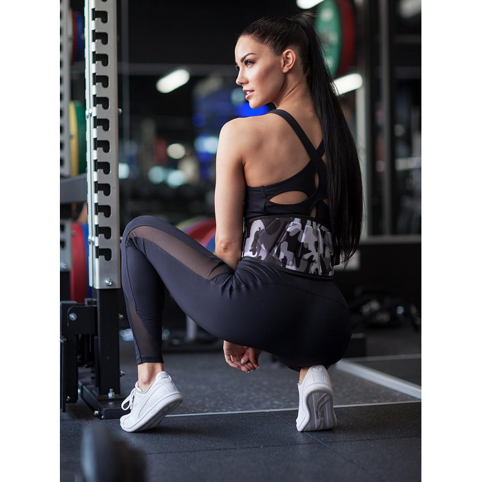 Пояс для важкої атлетики Fitgriff V1, камуфляж сірий, для бодібілдингу, кросфіту та силових тренувань, унісекс, розмір M (81–88 см)