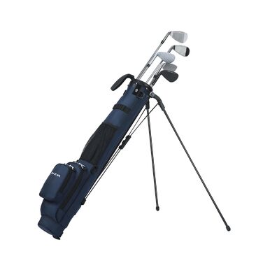 Гольф-сумка MAZEL з роздільником на 2 способи, 2 кишені, регульовані плечові ремені, високоякісний нейлон 900D, легкий матеріал, гольф-сумка-олівець для чоловіків та жінок (темно-синій)