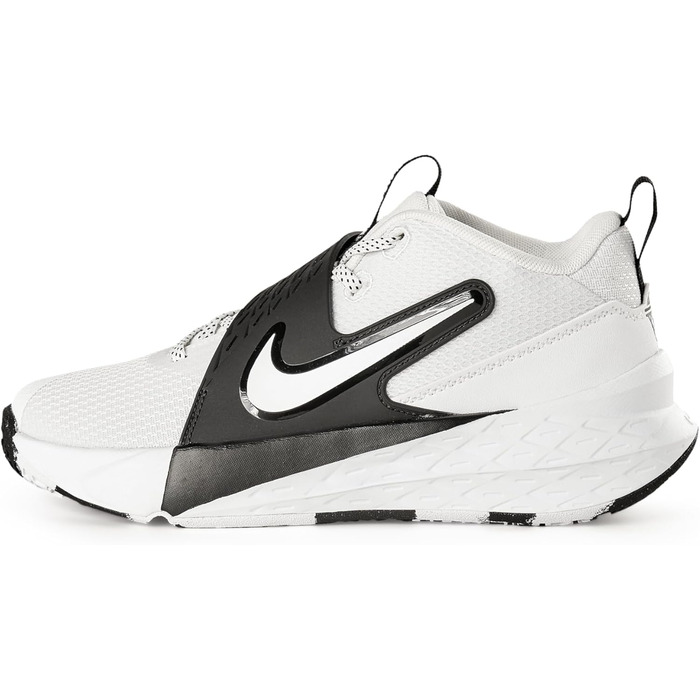 Кросівки баскетбольні Nike Team Hustle D 12 для дітей та дорослих, біло-чорні, 37.5 EU