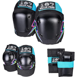Дитячий захисний комплект 187 KILLER PADS Junior Six Pack XS, сірий