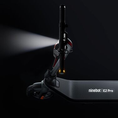 Електросамокат Segway-Ninebot E2 Pro D для доріг, для дорослих, 20 км/год, 35 км, антиковзна система, чорний