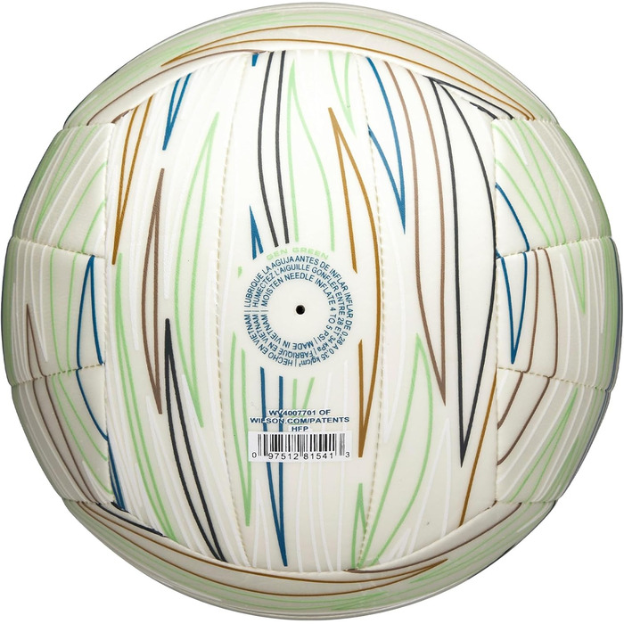 Волейбольний м'яч Wilson Shoreline Gen Green, екологічний, з переробленої TPU-оболонки, офіційний розмір, білий/блакитний
