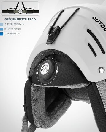 Унісекс шолом для гірських лиж та сноуборду OutdoorMaster Kelvin II з системою вентиляції, для чоловіків, жінок та підлітків