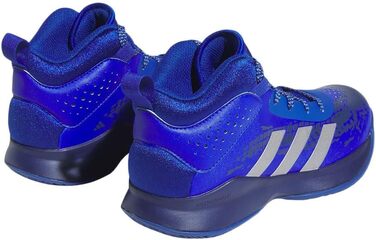 Кросівки баскетбольні adidas Cross Em Up 5 Wide для дітей та дорослих (38 EU, Team Royal Blue Silver Met Victory Blue)