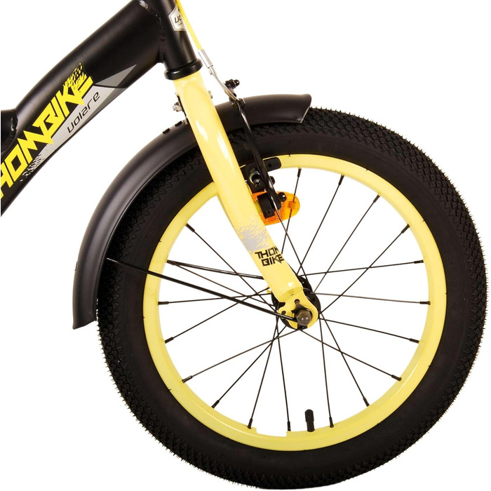 Дитячий велосипед Volare Thombike 16 дюймів для хлопчиків, чорний-жовтий