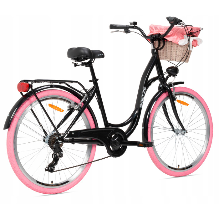 Жіночий міський велосипед Goetze 26 LEKKI DAMKA SHIMANO з кошиком