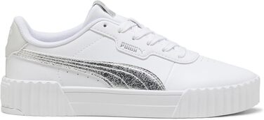 Жіночі кросівки PUMA Carina 3.0 Metallic Whisper White Silver Metallic (біло-сріблясті), розмір 38 EU