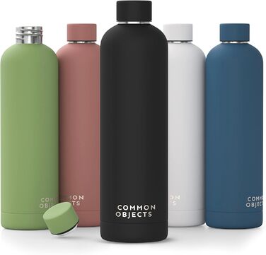 Термобутилка з нержавіючої сталі Common Objects 750 мл, ізольована, герметична, для газованої води, спорт, офіс, туризм