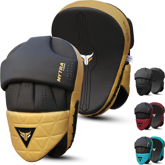 Mytra Fusion вигнуті лапи для кікбоксингу, MMA, Муай Тай, карате, для тренувань ударів, бойових мистецтв