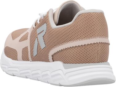 Кросівки Rieker білі жіночі повсякденні низькі, 39 EU, рожеві деталі (31)