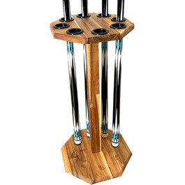 Стійка для більярдних київ на 8 київ, аксесуар для більярдного столу, дерев'яний підлоговий стійка, коричнева (FLOOR-8-MAHOGANY)