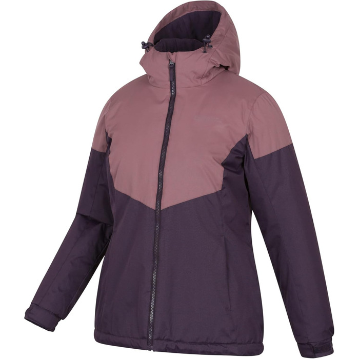 Жіноча гірськолижна куртка Mountain Warehouse Moon - водонепроникна, з мікрофлеєвою ізоляцією, тепла, з регульованою капюшоном - для катання на лижах та сноуборді (40, світло-рожевий)