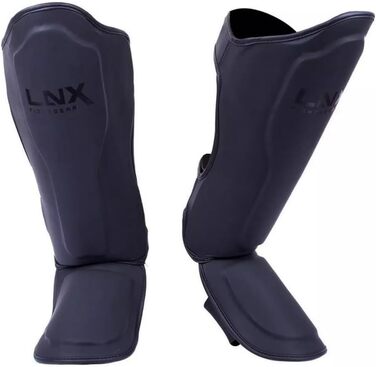 Захист гомілки LNX Muay Thai Pro Fight для кікбоксингу, чорний, розміри S-XL, чоловічий/жіночий
