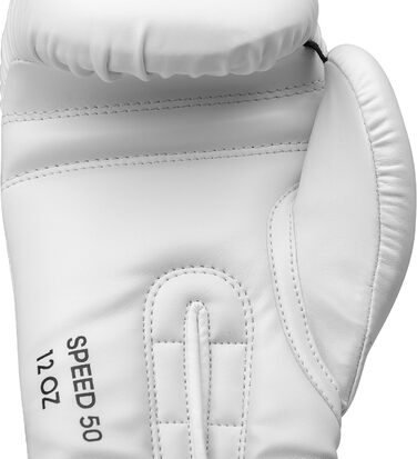 Боксерські рукавички Adidas Speed 50, 16 oz, білі/золоті - для комфортного та довговічного тренування