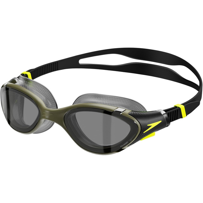 Унісекс плавальні окуляри Speedo Biofuse 2.0, димчасті, універсальний розмір, олива/чорний
