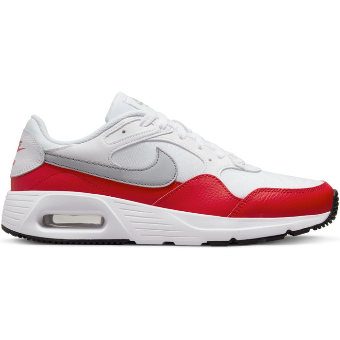 Кросівки Nike Air Max SC для чоловіків, білі (47.5 EU, White Wolf Grey University Red Black)