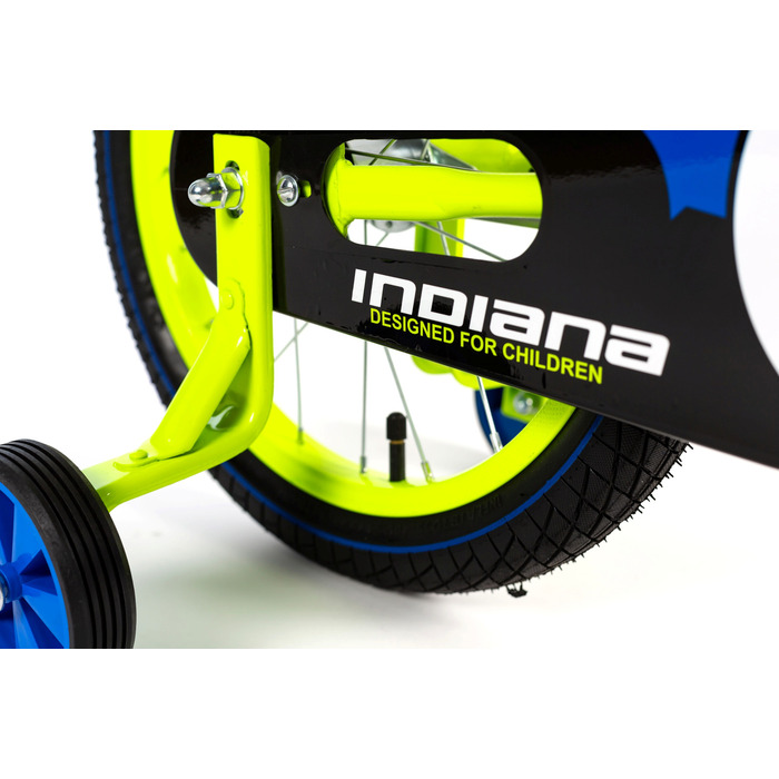 Дитячий велосипед INDIANA Rock Kid 16 дюймів для хлопчиків, Лимонний, 2024