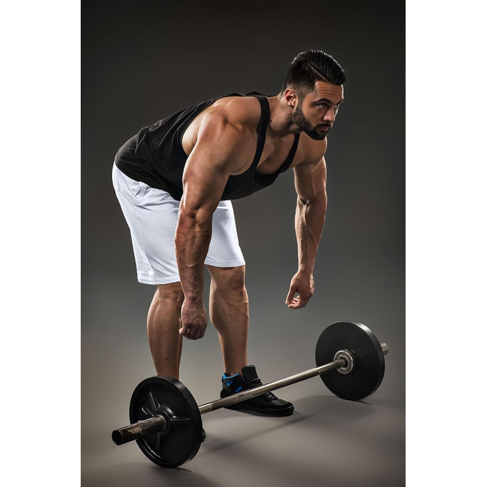 Чоловічі шорти для бігу та тренувань, бавовна, 2 шт. в упаковці (чорний/світло-сірий)