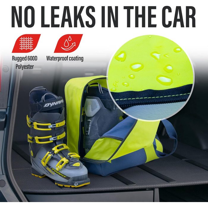 Чохол для скі та сноуборд чобіт та шолома, підходить для авіаперельотів, Neon Green