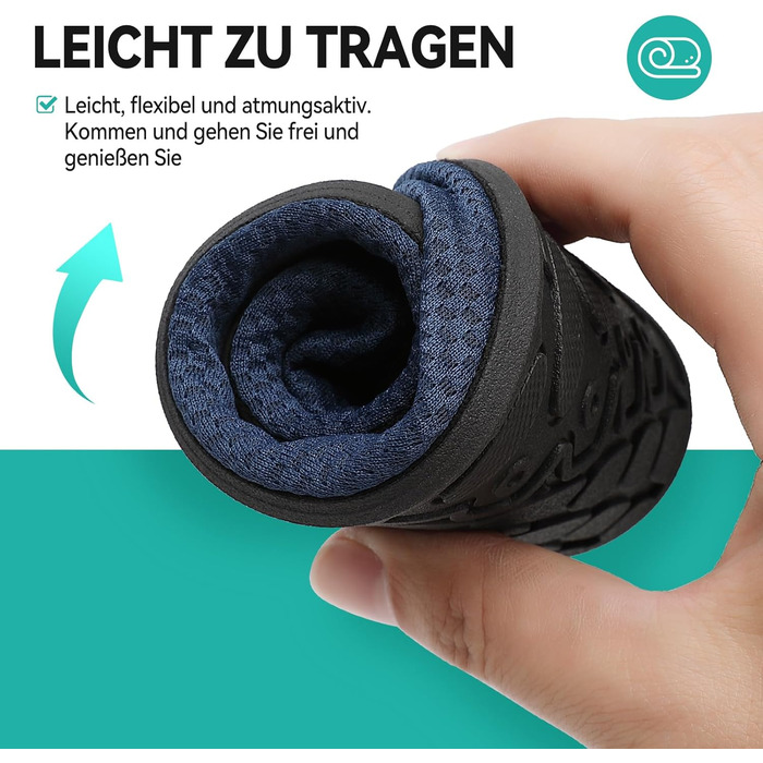 Шкарпетки для плавання та водних видів спорту для жінок та чоловіків. Швидковисихаючі шкарпетки для пляжу, басейну, йоги, серфінгу. Розміри 35-47 EU, блакитні.